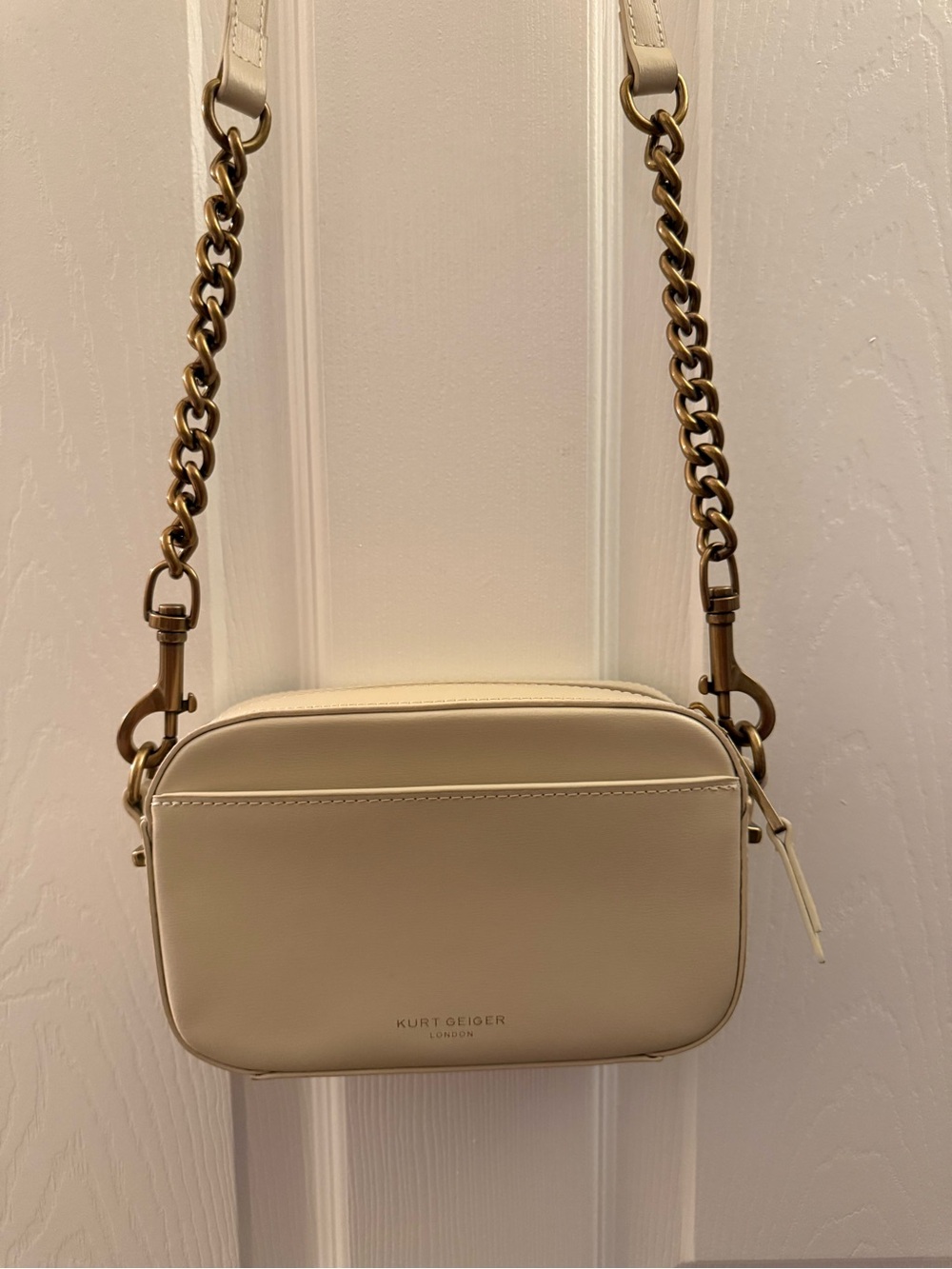 Kurt Geiger Cream Crossbody with Multicolor Butterfly Appliqués - Picture 7 of 9